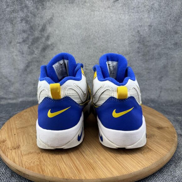 Nike Air Max Speed Turf Shoes Youth 4.5Y White Blue Yellow Training DZ4448-100 - Picture 4 of 10